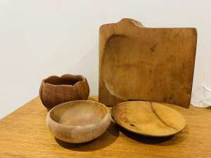 Huon pine bowl and decor piece, black heart sassafras