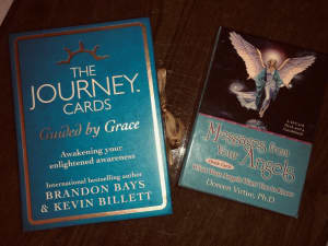 The journey cards guided by grace/messsages from your angels