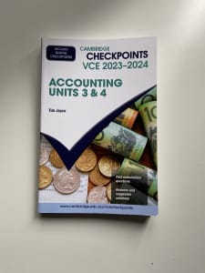 Cambridge checkpoints VCE******2024 Accounting units 3&4