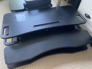 Sit stand desk risers - black - 5 available 
