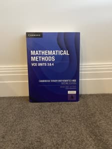 math methods unit 3&4 Cambridge second edition