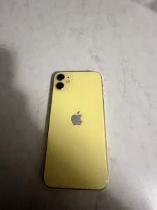 iphone 11, 64gb yellow great condition 