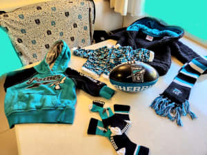PORT ADELAIDE POWER FOOTBALL BABY BUNDLE THE LOT $95
