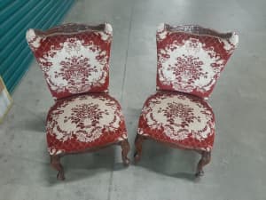 L00K Stunning Vintage Baroque & Rocooco Style Side Chairs