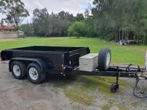 hydraulic tipper trailer box trailer 