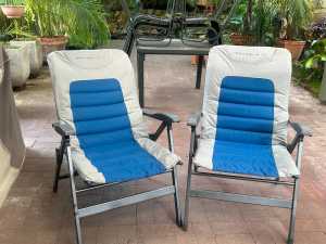 2 Wanderer folding camping chairs