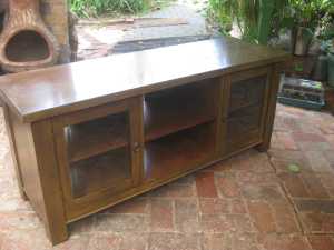 Retro Television/Entertainment Hard Wood Cabinet(Adjustable Shelving)