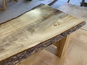 Coffee Table. Hand Crafted. Unique Timber. Lacquered. Limestone Murrindindi Area Preview