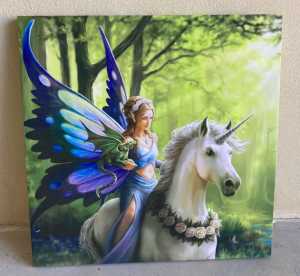 Fairy on Unicorn Spiritual Divine Feminine