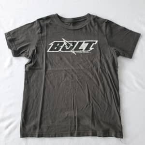 Kids Bolt Racing t-shirt, grey, size L / 8