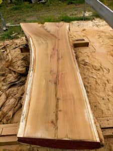 KILN DRIED - Stringybark Live Edge Hardwood Timber Slabs