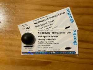 THE CLOUDS - x2 Tickets to Sydney Sold out show May 25th