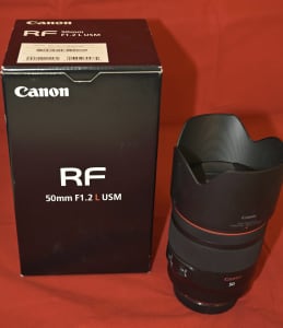 Canon RF 50mm f1.2 f/1.2 lens like new