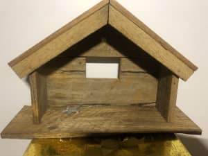 Christmas decorations - wooden nativity stable