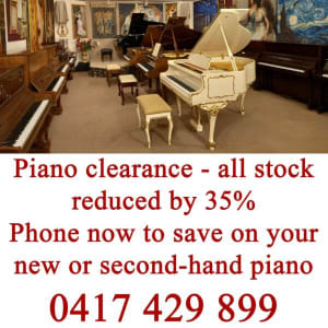 Piano clearance - I'm overstocked - YOU save 35% !!!