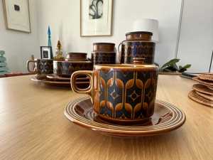 Vintage Hornsea tea set and canisters for sale