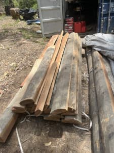 Iron bark fence rails hardwood