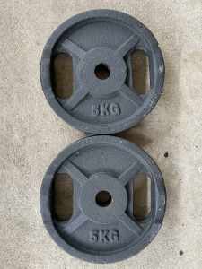 Pair of 5kg weight plates in great condition