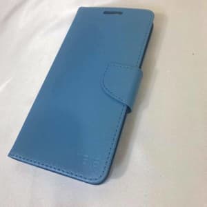 XIEKE HTC X9 Phone case, Flip Wallet Light Blue Out   Dark Blue inner