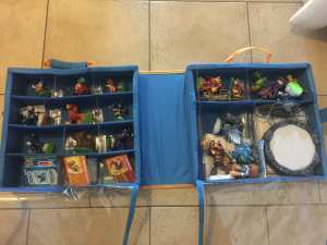 skylanders giants figures, game, cards and case $10 each piece