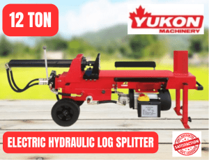 12 Ton Log Splitter Electric Hydraulic - Limited Stock