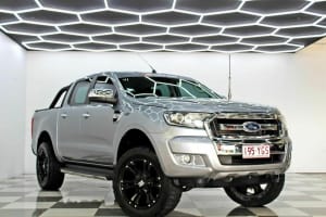 2016 Ford Ranger PX MkII MY17 XLT 3.2 (4x4) Silver 6 Speed Automatic Double Cab Pick Up