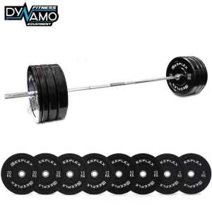 120kg Olympic Barbell and Bumper Weight Plates Set Brand new in Box