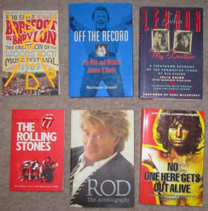 Rock music books biographies Barnes Lennon Bono Elton McCartney