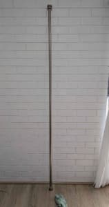 Curtain metal rod pole Extendable & rod brackets