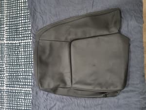 VE HSV Rear Left Black Leather Cover Silver Sitching