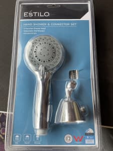 Estilo Hand Shower & Connector Set, * 3 Function showerhead