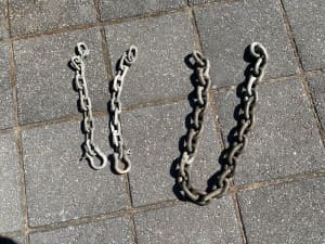 Trailer Safety Chains x 3 with 2 Shackles