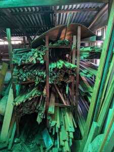 Assorted timber and racks