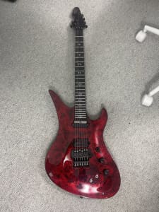 Schecter Avenger FR S Apocalypse Red Reign with hardcase