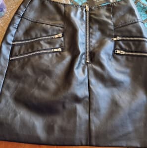 Lovely brand new faux leather skirt SIZE 10