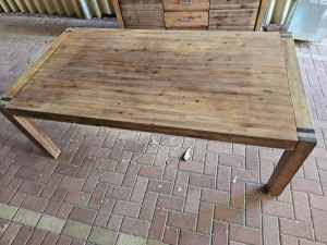 Dining table 2.1m silverwood