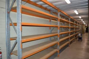 Used Bolted Shelving Starter Bay: 1800mm Tall x 2600mm Wide x 800mm D