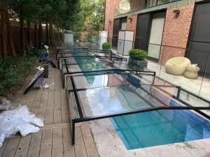 Swimming Pool Sliding Clear Cover/Enclosure to Suit Lap Pool