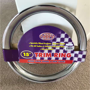 SAAS Chrome Trim Ring x4 15 inch