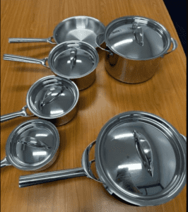 BUNDLE of Essteele Copper Bonded Stainless Steel Pots plus Frying Pan
