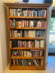 Rosebank Cottage 6-Shelf Recycled Wood Bookcase