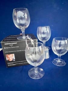 Royal Doulton GORDON RAMSAY Maze WINE GLASSES Set of 4