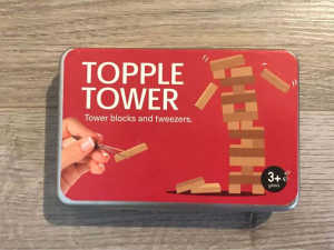 Tin box game - Topple tower / jenga game