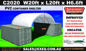 20ft x 20ft Container Shelter No End Wall