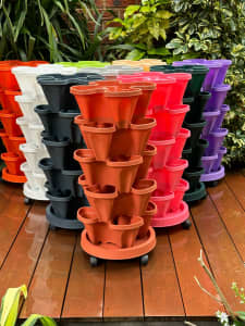 Great Xmas Gift! Strawberry Stackable Vertical Garden Pots