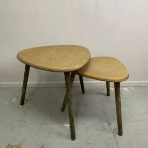 Vintage Cane Top Side Table