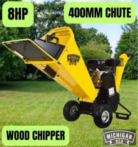 8HP Wood Chipper Mulcher Grinder Shredder - Pickup / Delivery