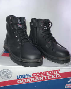 Steel Blue - Argyle zip S2 Black work boots (steel capped )