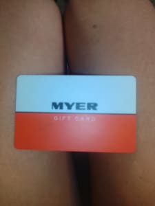 $50 Myer gift card selling for cash