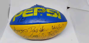 West Coast Eagles AFL 1990 TEAM Hand Signed Ball Very Rare